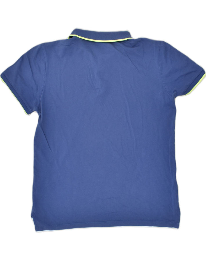 GUESS Mens Polo Shirt Large Blue Cotton | Vintage Guess | Thrift | Second-Hand Guess | Used Clothing | Messina Hembry 