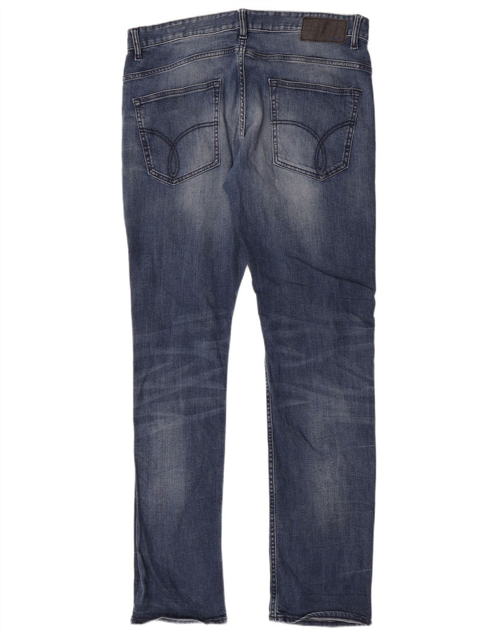 Calvin Klein Ανδρικό Slim Jeans W34 L34 Blue Cotton