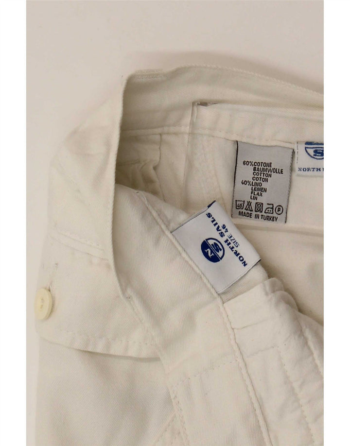 North Sails Ανδρικό σορτς βερμούδα Cargo IT 46 Small W32 Λευκό βαμβακερό