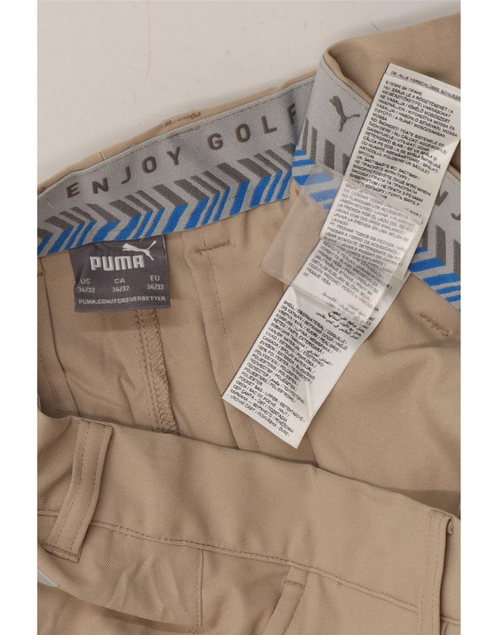 Puma Ανδρικό παντελόνι Chino Slim W34 L32 Beige Polyester