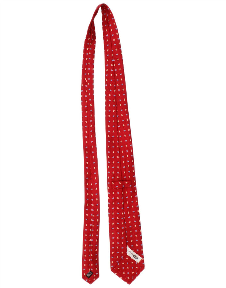 Ανδρική γραβάτα E.Marinella One Size Red Floral Silk