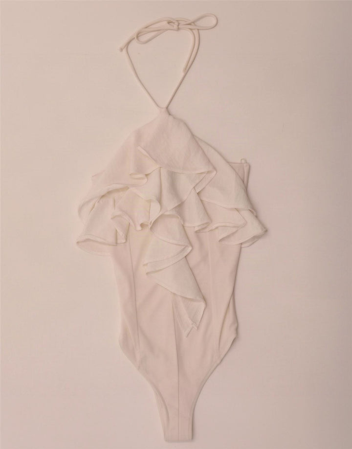 Zara γυναικείο αμάνικο κορμάκι UK 8 Small White