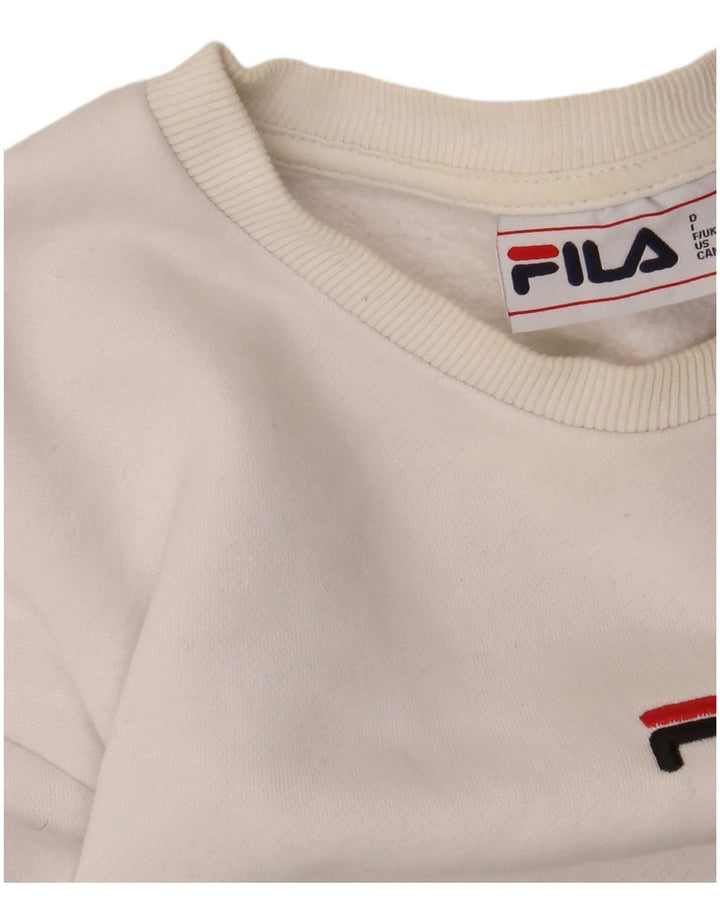 Ανδρικό γραφικό φούτερ FILA Jumper Small Grey Colourblock Βαμβακερό