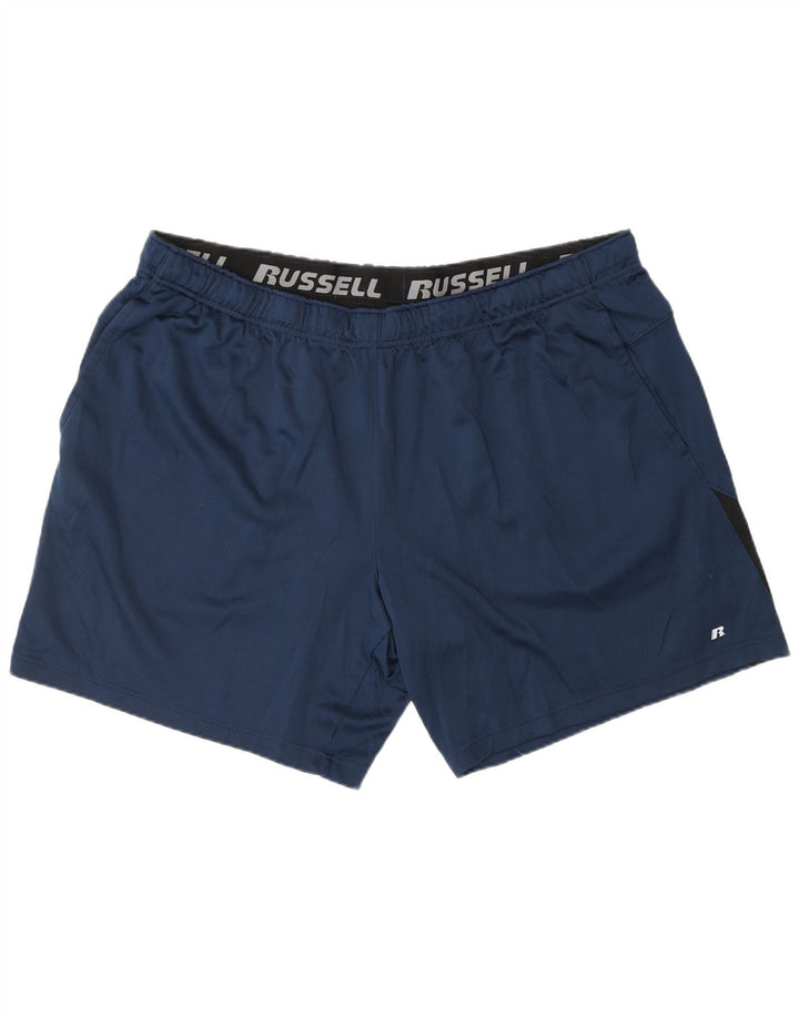 Ανδρικό αθλητικό σορτς Russell Athletic 2XL Navy Blue Polyester