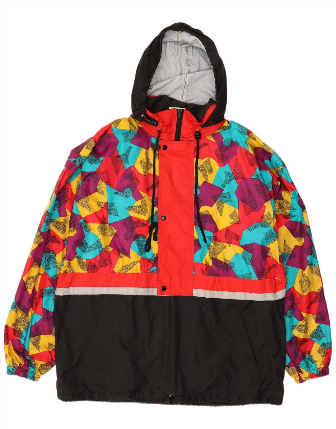 MARCEL CLAIR Ανδρικό μπουφάν βροχής με κουκούλα UK 38 Μεσαίο Μαύρο