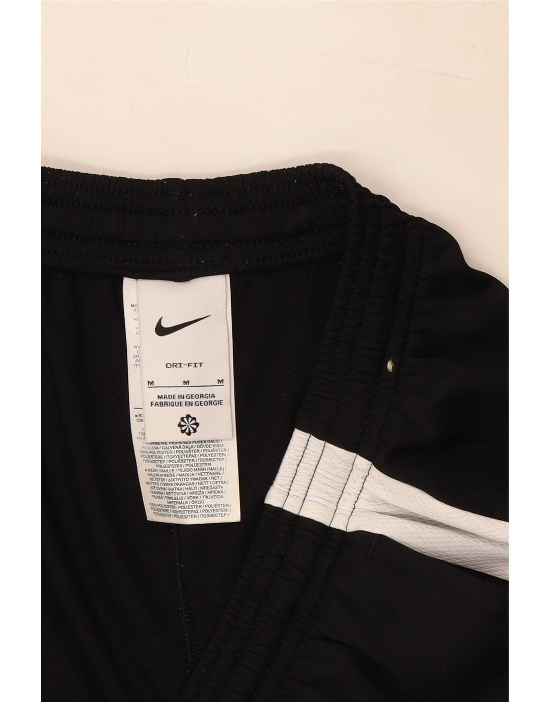 Ανδρικές φόρμες Nike Dri Fit Παντελόνια μεσαίου μαύρου χρώματος πολυεστέρας