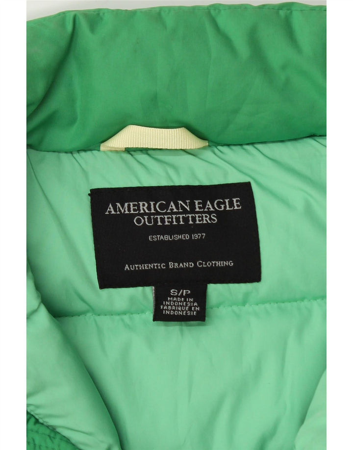 American Eagle Outfitters Γυναικεία επένδυση Gilet UK 10 Small Green Polyester