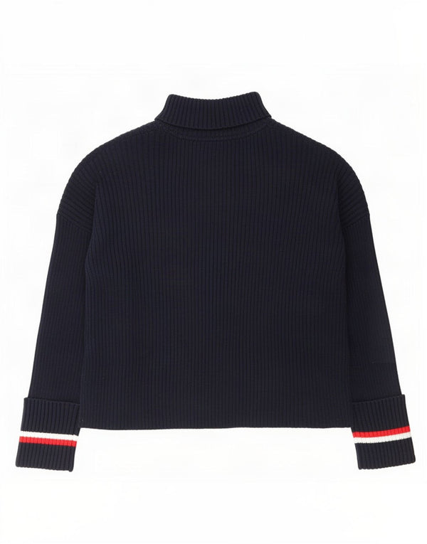 Tommy Hilfiger γυναικείο πουλόβερ με ρολό λαιμόκοψη UK 10 Small Navy Blue