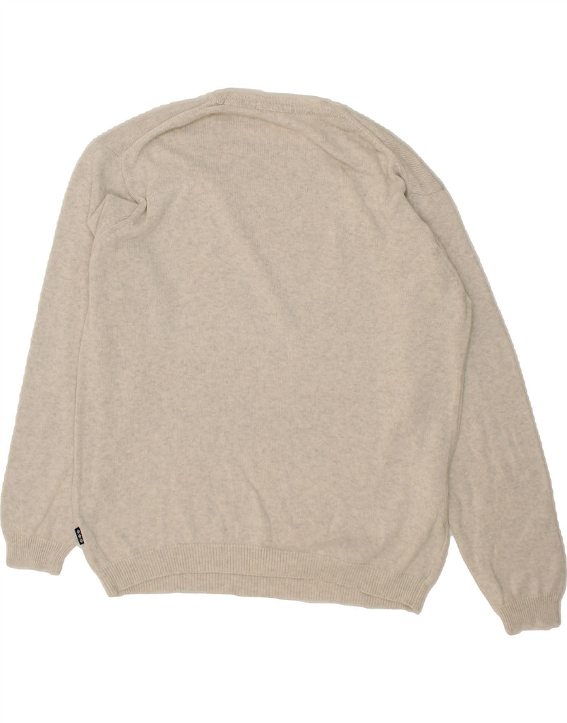 BURLINGTON Mens Crew Neck Jumper Sweater IT 54 XL Grey Vintage Burlington and Second-Hand Burlington from Messina Hembry 