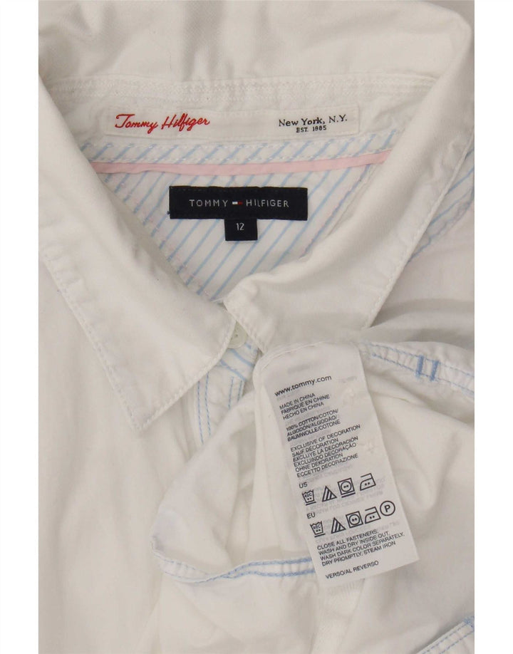 Tommy Hilfiger Γυναικείο Πουκάμισο US 12 μεγάλο λευκό βαμβακερό