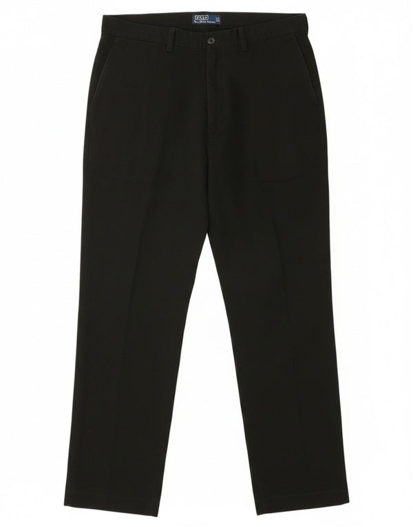Polo Ralph Lauren Ανδρικό ίσιο παντελόνι Chino W38 L34 Μαύρο βαμβακερό