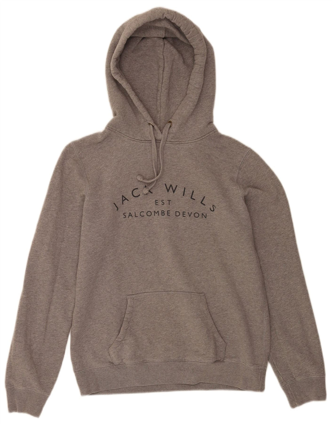 Jack Wills Γυναικεία Salcombe Devon Hoodie Jumper UK 12 Medium Grey Flecked