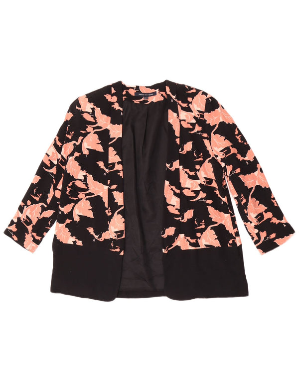 French Connection Γυναικείο Loose Fit Blazer Jacket UK 8 Small Black Floral