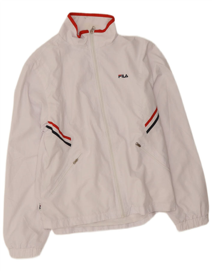 Fila Γυναικεία αθλητική φόρμα Top Jacket UK 16 Large White Polyester