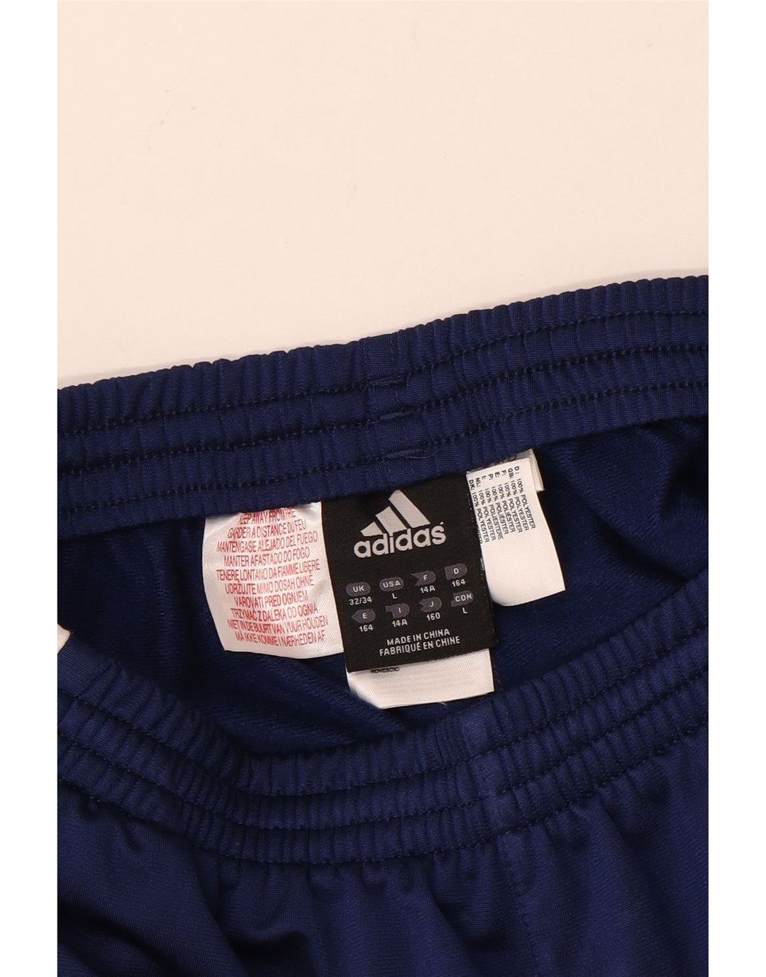 Παντελόνι αθλητικής φόρμας Adidas Boys 13-14 Years Blue Colourblock Polyester