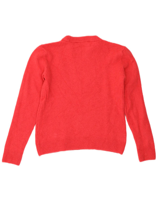 Zara Γυναικείο πουλόβερ με λαιμόκοψη Crop Crop UK 10 Small Pink