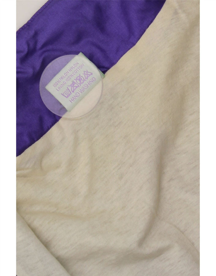 Vintage ανδρική αθλητική φόρμα Top Jacket Large Purple Colourblock Nylon