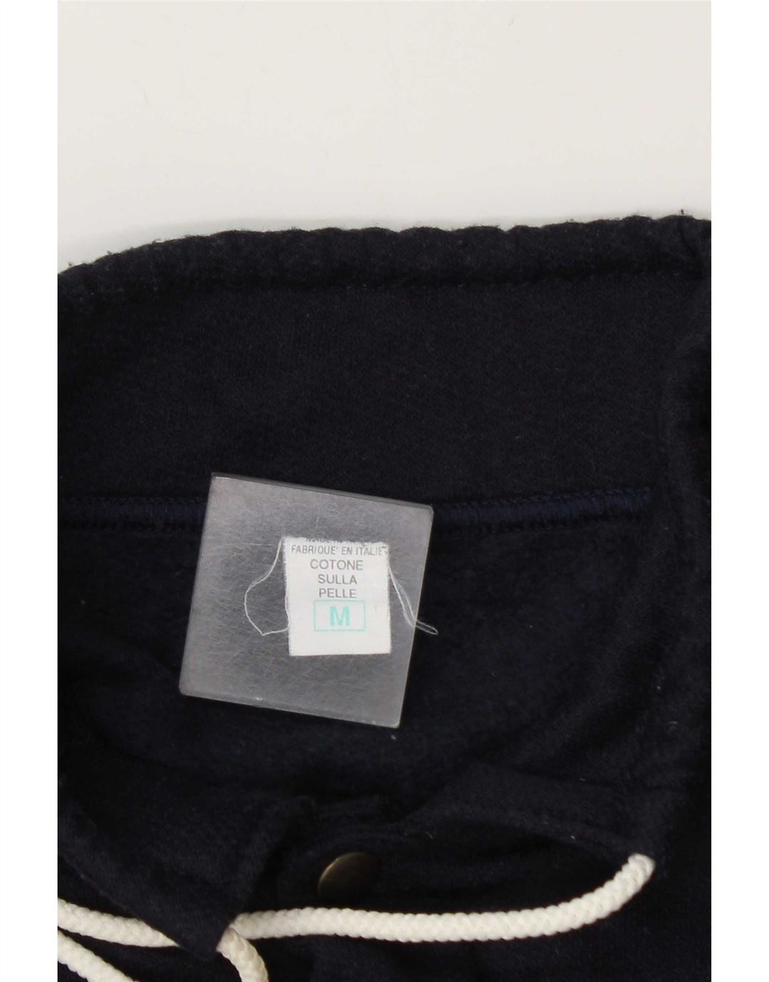 Vintage Γυναικεία Φούτερ Jumper UK 14 Medium Navy Blue Cotton
