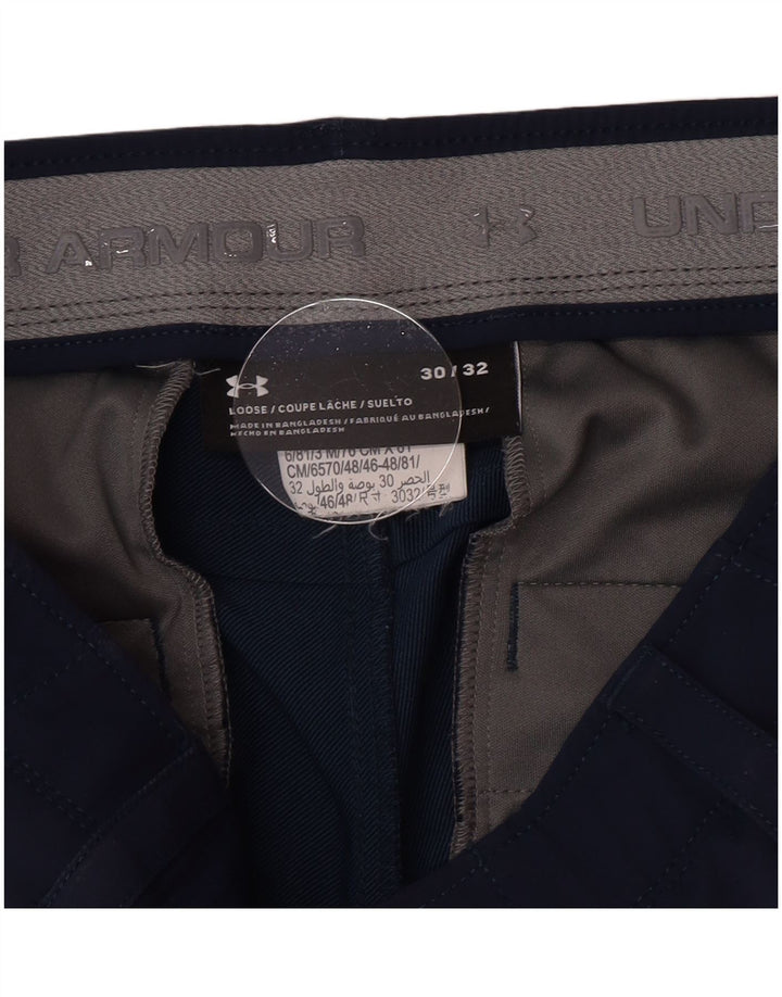 Under Armour Ανδρικό ίσιο παντελόνι Chino W30 L32 Navy Blue Polyester