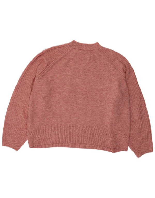 Marks & Spencer Γυναικείο πουλόβερ Crop Crew Neck Jumper UK 18 XL Pink