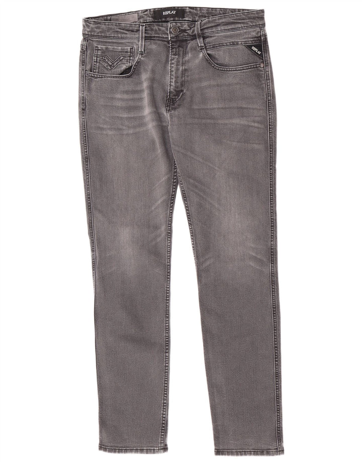 Replay Γυναικείο Slim Jeans W33 L32 Γκρι βαμβακερό