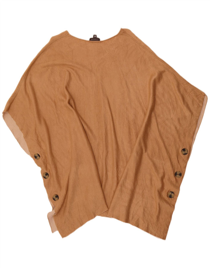 Αυτόγραφο Γυναικείο Poncho Jumper UK 14 Medium Beige βαμβακερό