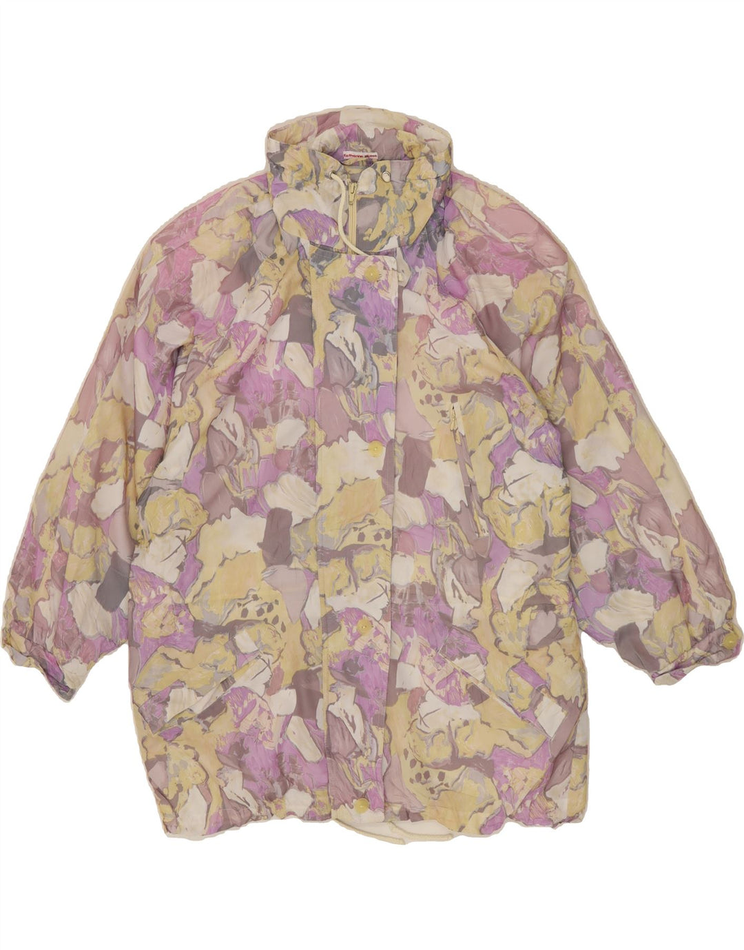 VINTAGE Womens Windbreaker Coat EU 40 Medium Multicoloured Vintage Vintage and Second-Hand Vintage from Messina Hembry 