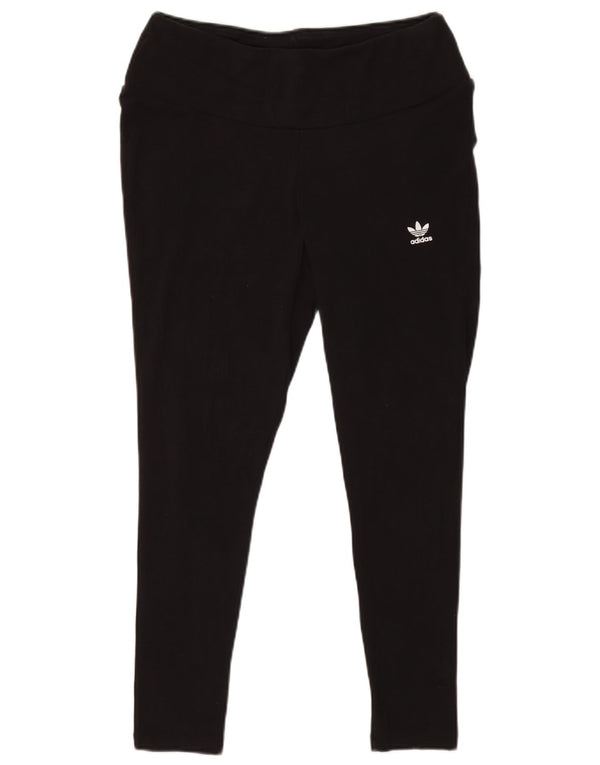 Γυναικείο κολάν Adidas UK 18 XL μαύρο βαμβακερό