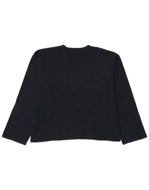 Marks & Spencer Γυναικείο πουλόβερ με λαιμόκοψη UK 16 Large Navy Blue