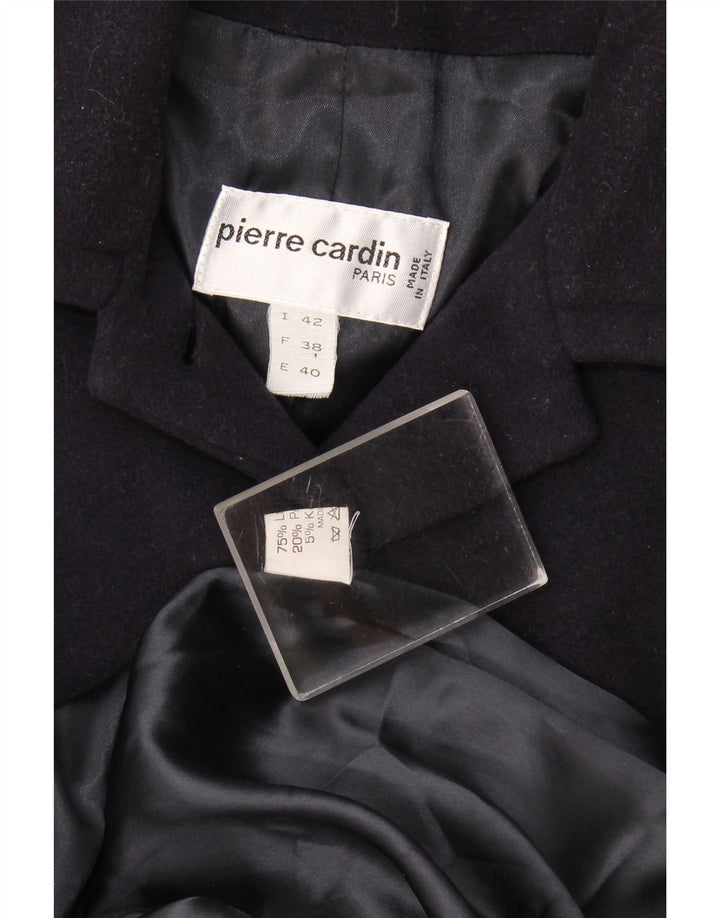 Pierre Cardin Γυναικείο Πανωφόρι IT 42 Medium Navy Blue Wool