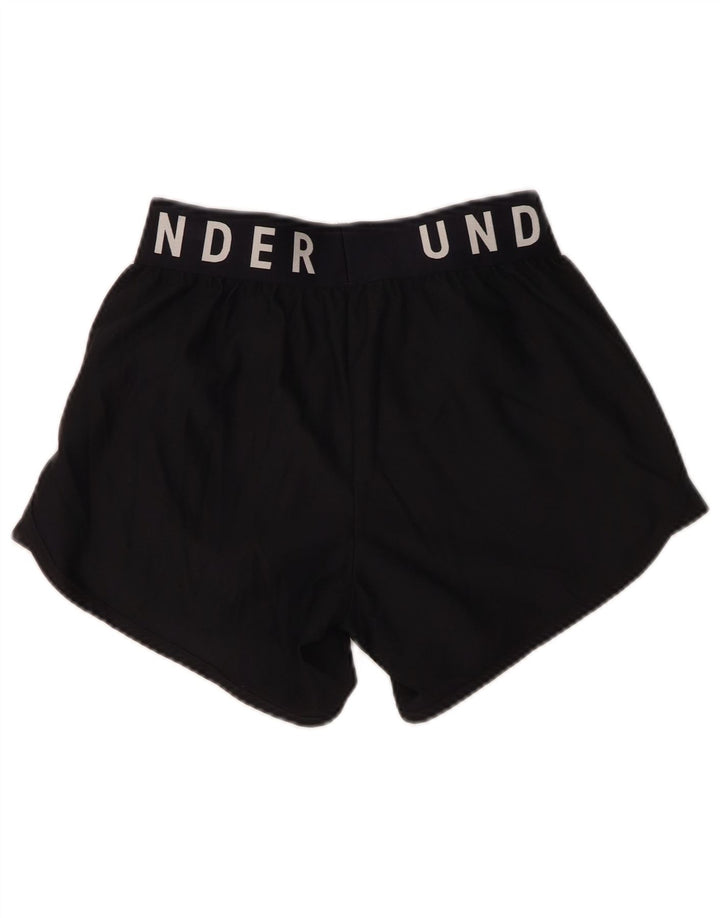 Γυναικείο γραφικό αθλητικό σορτς Under Armour UK 10 μικρό μαύρο πολυεστέρα