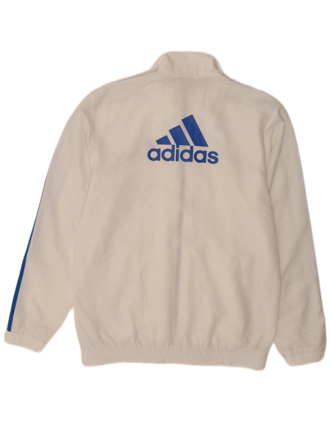 Ανδρική φόρμα φόρμας Adidas γραφικό κορυφαίο μπουφάν UK 36/38 Μικρό λευκό πολυεστέρα