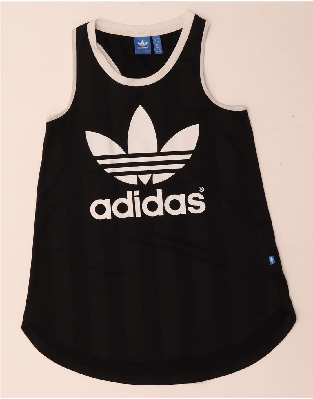 Γυναικείο γραφικό γιλέκο Adidas Top UK 8 Small Black Polyester