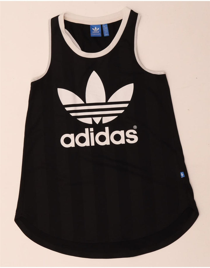 Γυναικείο γραφικό γιλέκο Adidas Top UK 8 Small Black Polyester