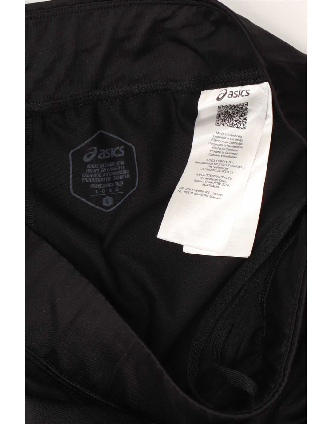 Asics Γυναικεία φόρμα Capri Παντελόνι UK 14 Large Black Polyester