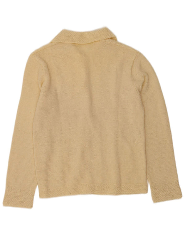 Vintage Γυναικεία Ζακέτα UK 12 Medium Beige