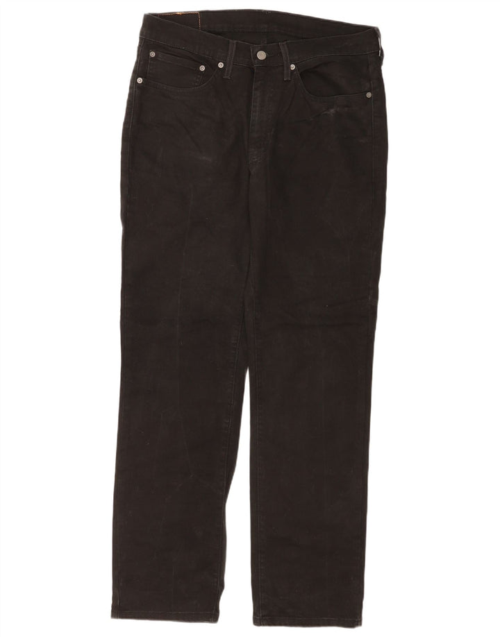 Levi's Mens 514 Straight Jeans W34 L32 Μαύρο βαμβακερό