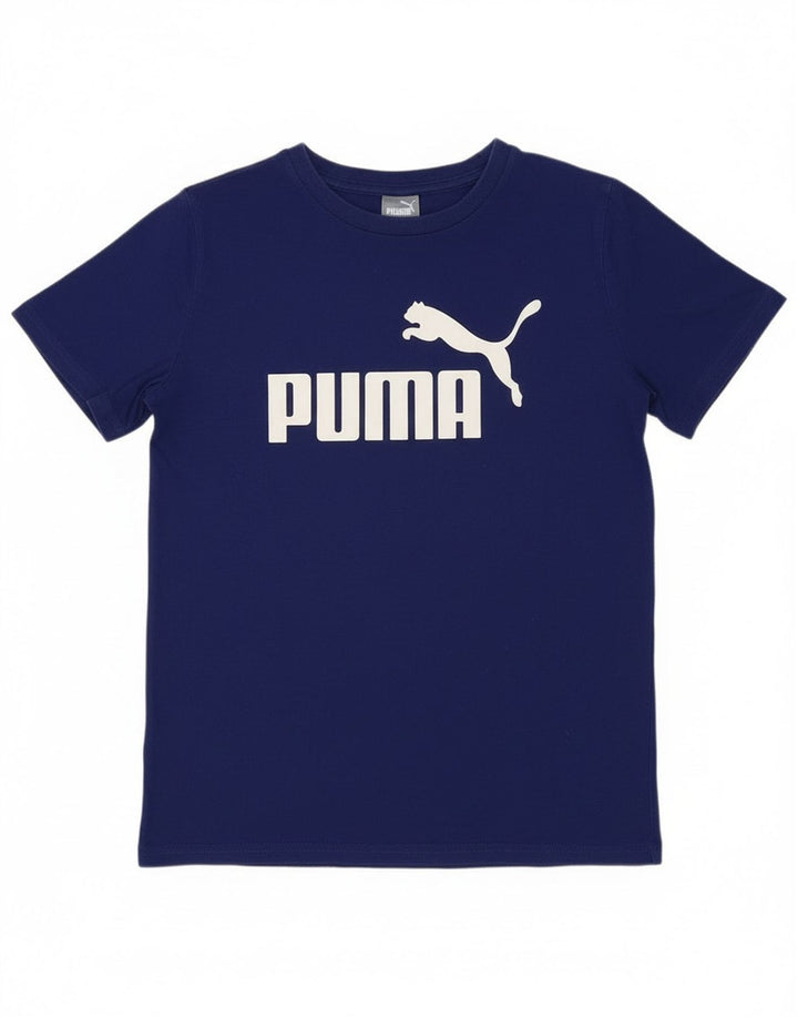 Μπλουζάκι Puma Boys Graphic T-Shirt 10-11 ετών μεσαίο μπλε βαμβακερό