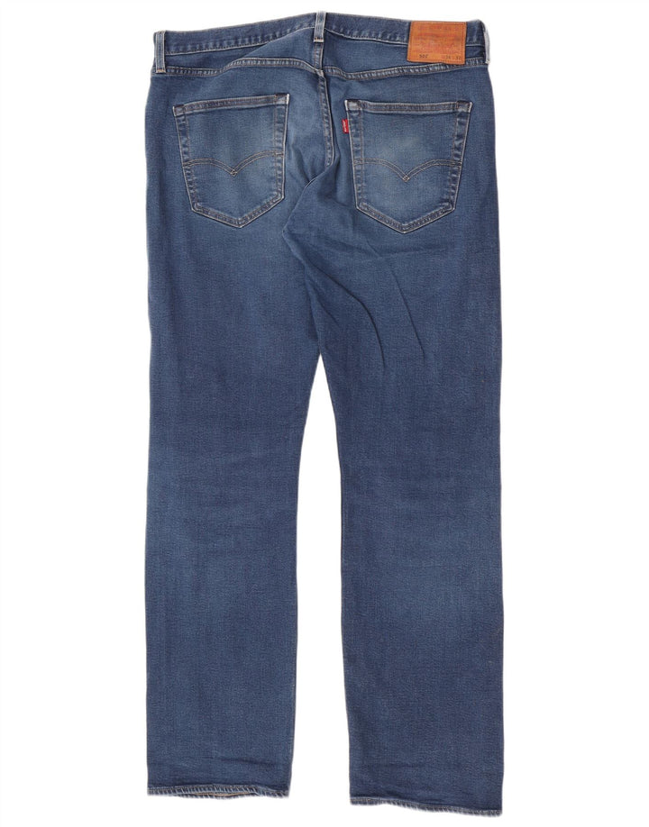 Levi's Mens 501 Straight Jeans W36 L32 Blue Cotton