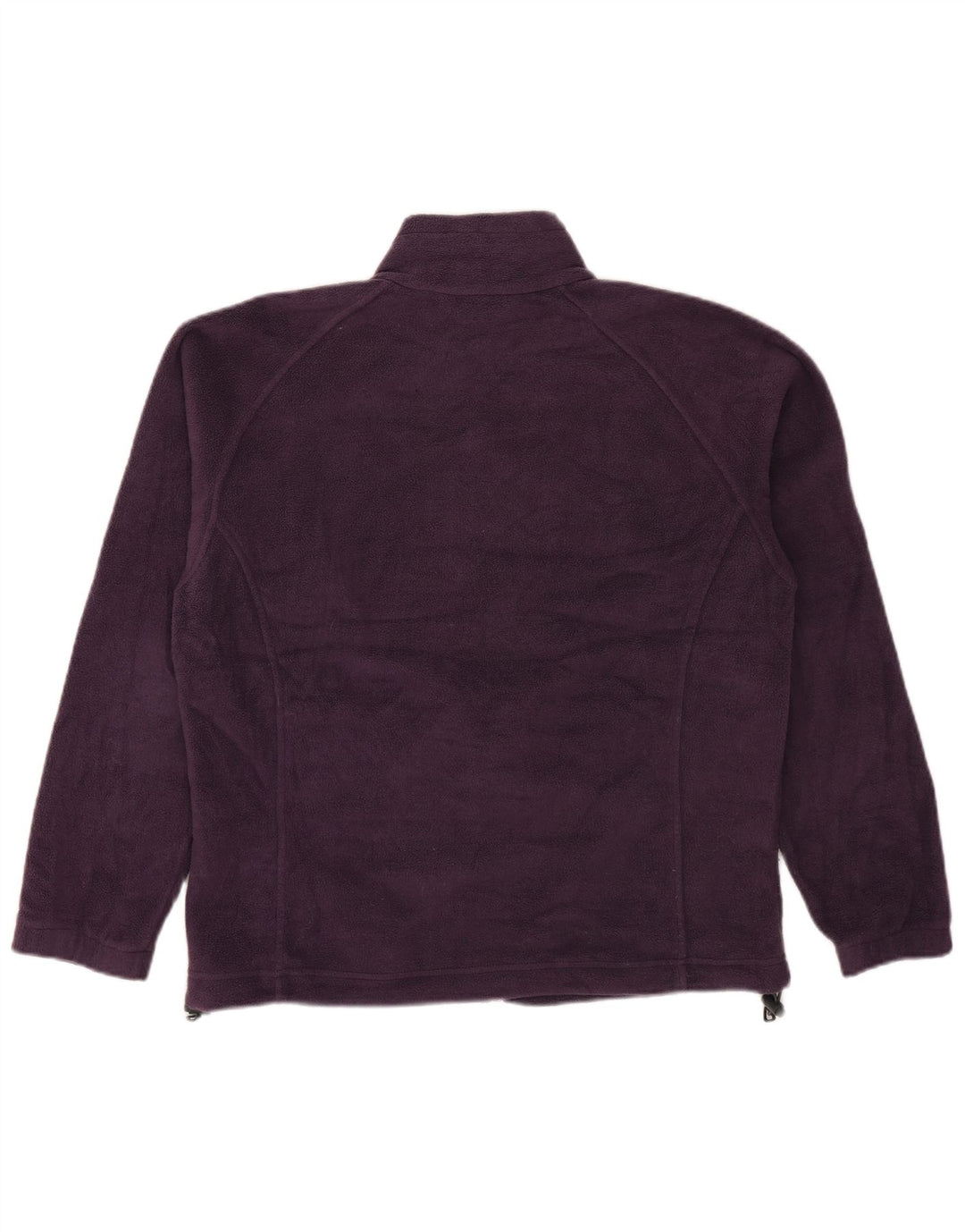 COLUMBIA Γυναικείο μπουφάν φλις μεγάλου μεγέθους UK 16 μεγάλο μωβ πολυεστέρας