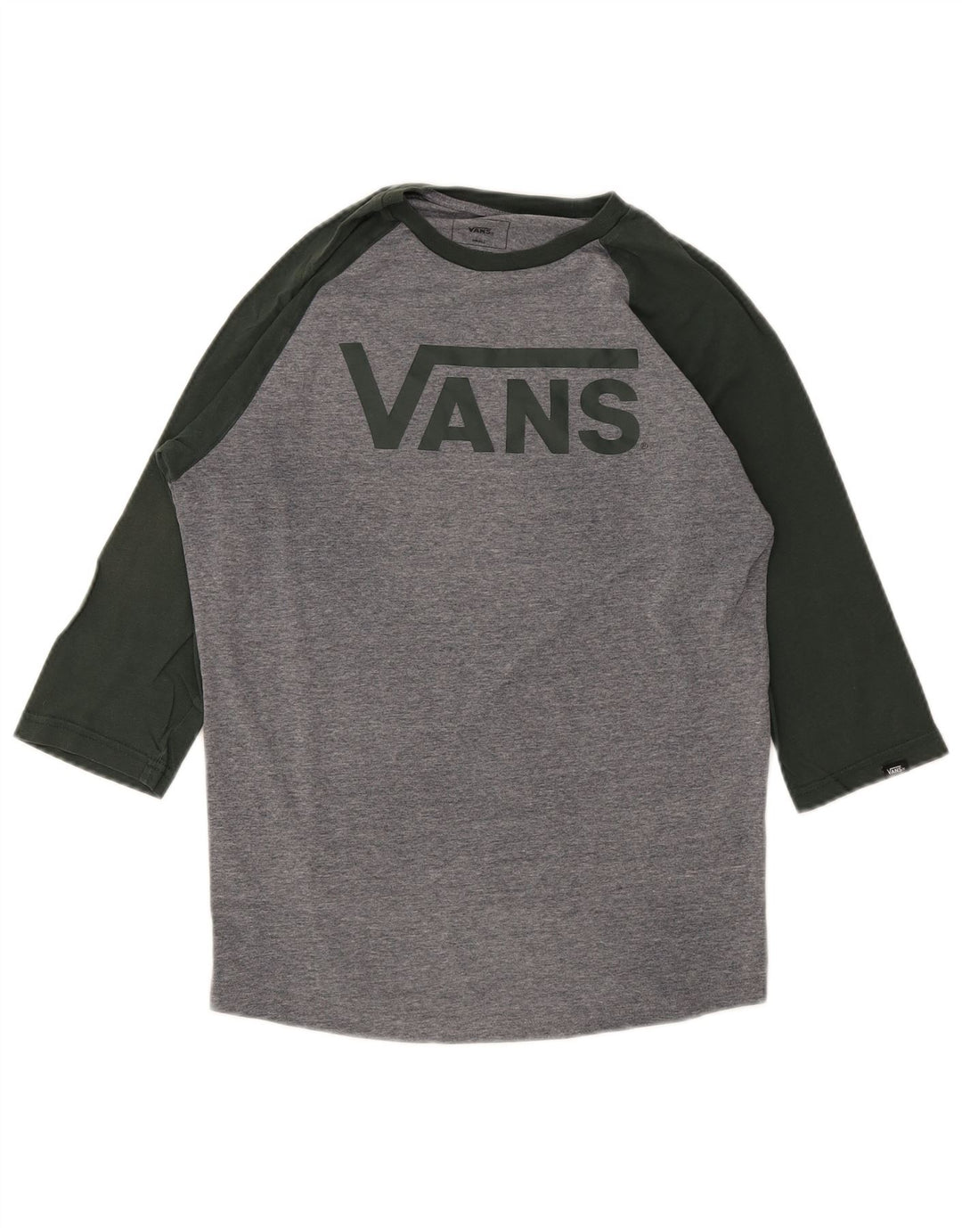 Ανδρικό Vans Custom Fit Graphic Top 3/4 μανίκι μικρό γκρι βαμβακερό χρώμα