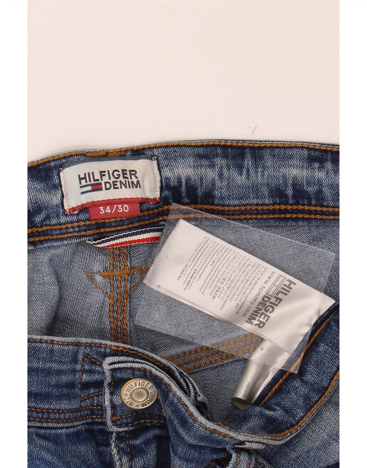 TOMMY HILFIGER Mens Ryan Cropped Jeans W34 L25 Blue Cotton Vintage Tommy Hilfiger and Second-Hand Tommy Hilfiger from Messina Hembry 