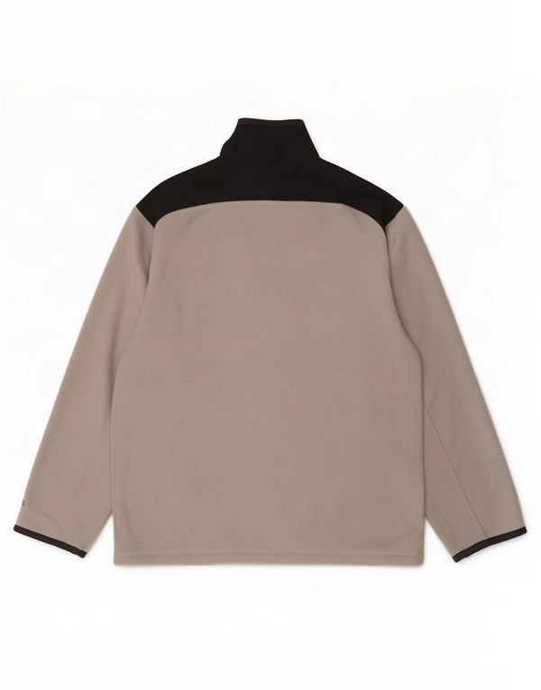 Champion Ανδρικό Fleece Jacket UK 40 Large Grey Colourblock Polyester