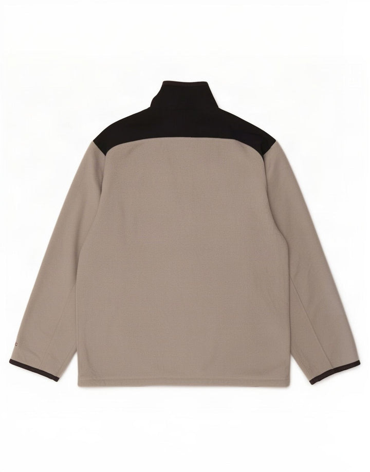 Champion Ανδρικό Fleece Jacket UK 40 Large Grey Colourblock Polyester