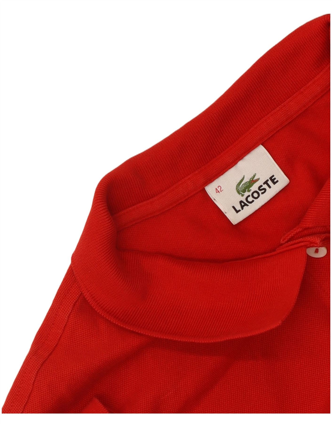 Lacoste Γυναικείο Πόλο Μπλουζάκι Νούμερο 42 Μεγάλο Κόκκινο
