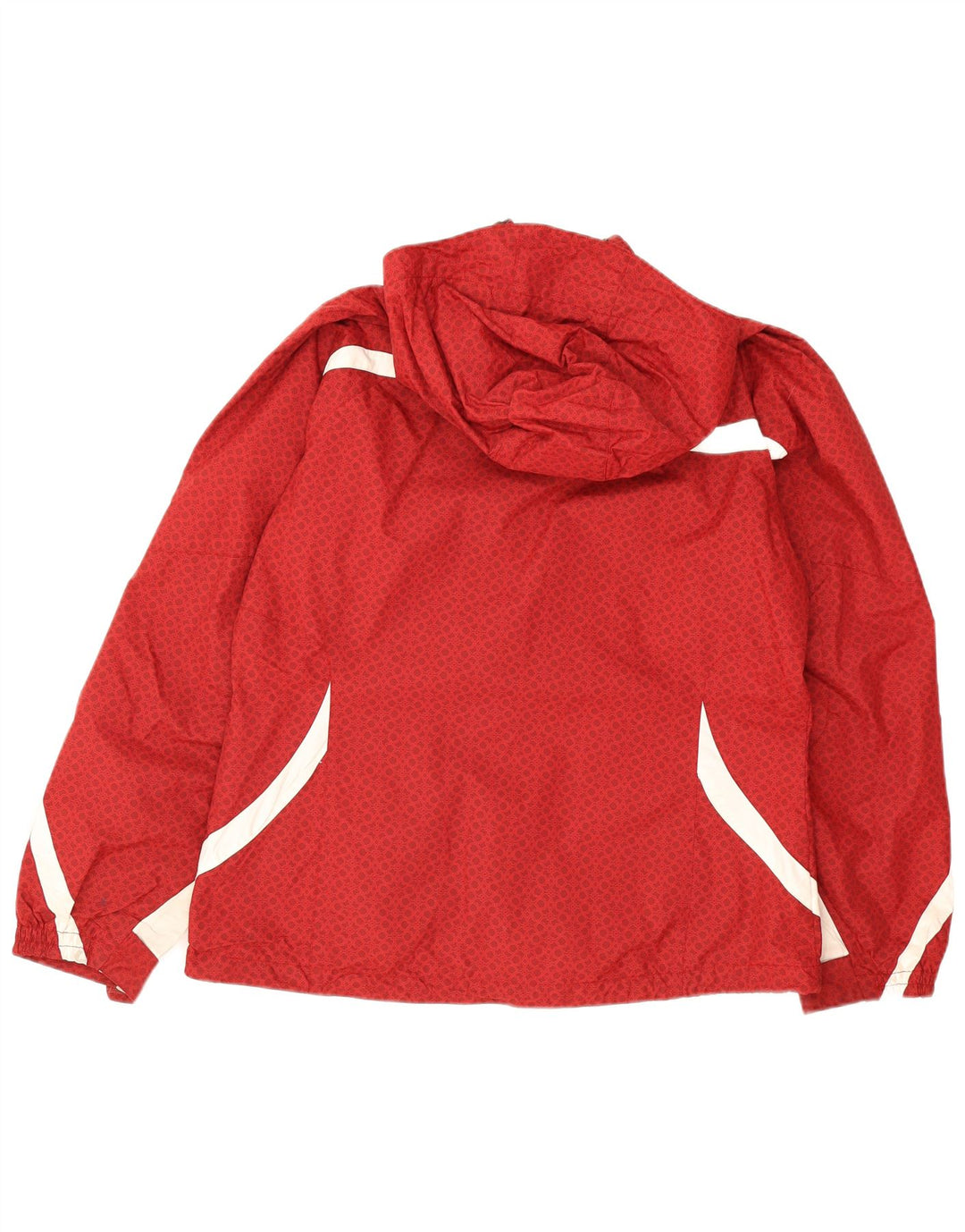 Columbia Womens Interchange Hooded Windbreaker Jacket UK 16 Large Red