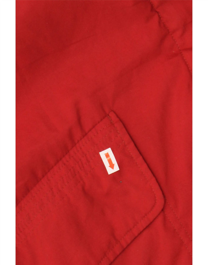 Vintage Γυναικείο Μπουφάν Parka με κουκούλα IT 44 Medium Red