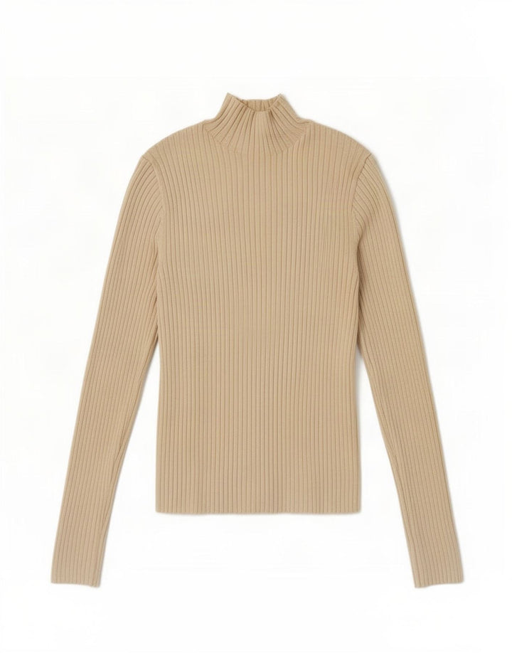 Zara γυναικείο πουλόβερ με λαιμό χελώνα UK 12 Medium Off White
