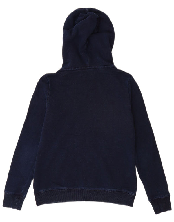 SUPERDRY Γυναικείο Hoodie Jumper UK 8 Small Navy Blue Cotton