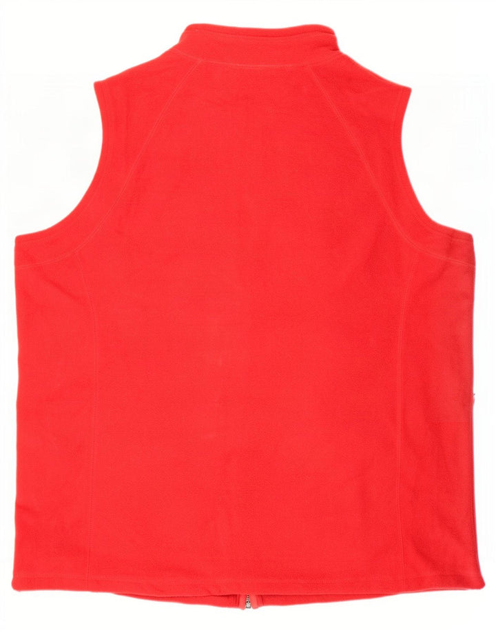 Marks & Spencer Ανδρικό Autograph Fleece Gilet UK 38 Medium Red Polyester